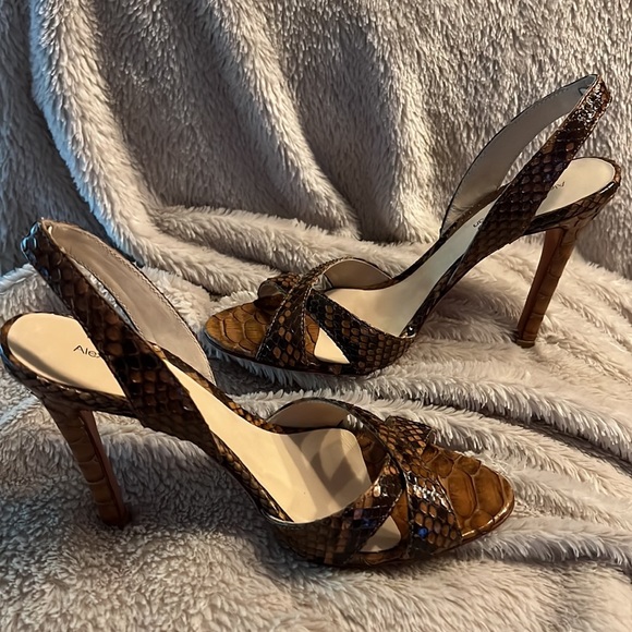 ALEXANDRE BIRMAN Whiskey Brown Heels - Picture 5 of 12